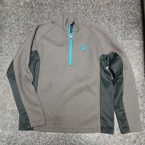 Spyder Gray and Black Sweatshirt with Blue Accent